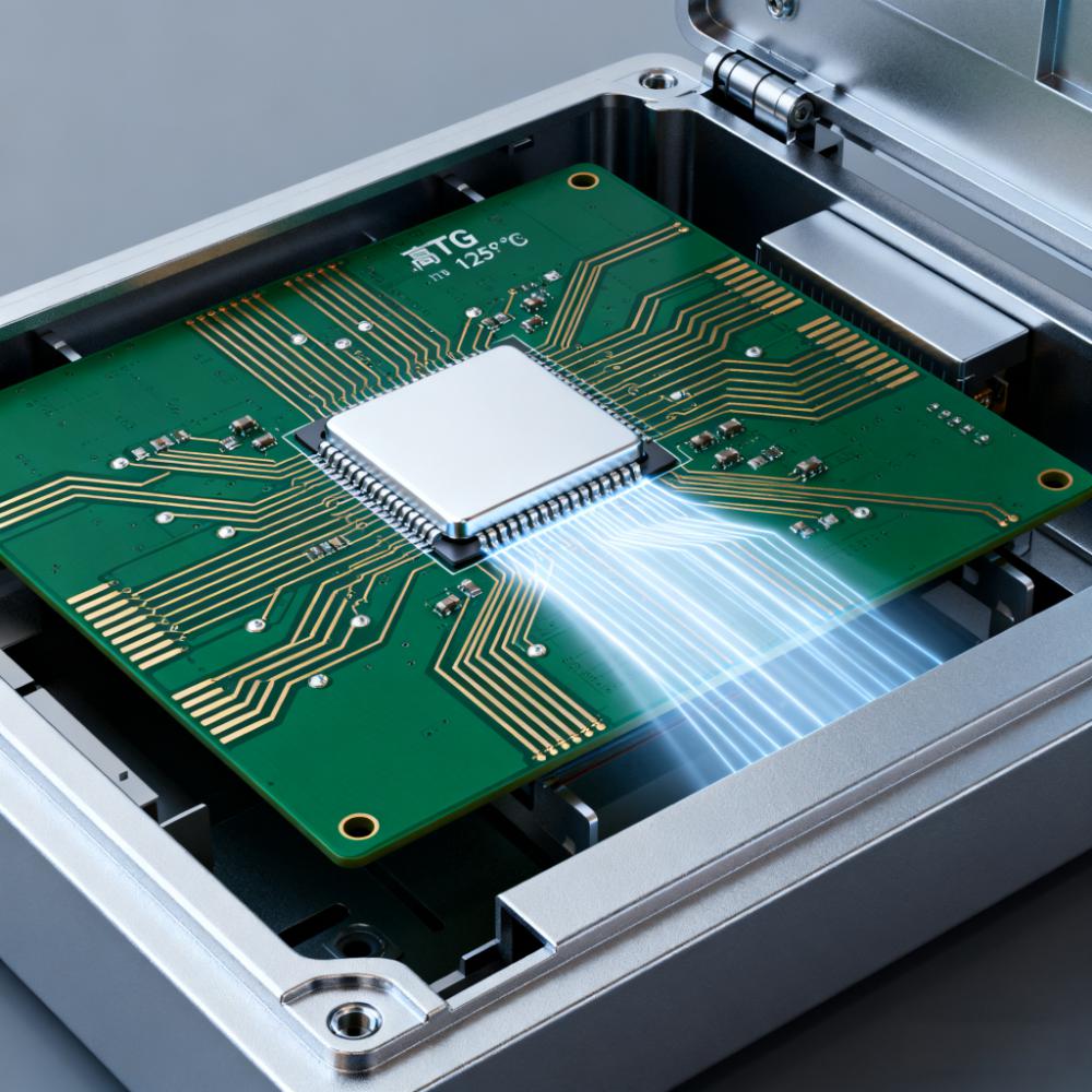 车载毫米波雷达高TG PCB特写,低热膨胀系数确保探测误差≤0.1米.jpeg