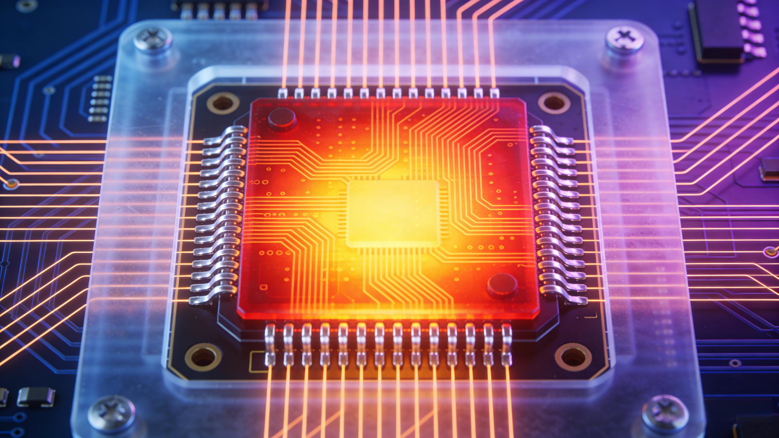 CPO光模块PCB热管理与机械应力协同仿真效果概念可视化图.jpeg